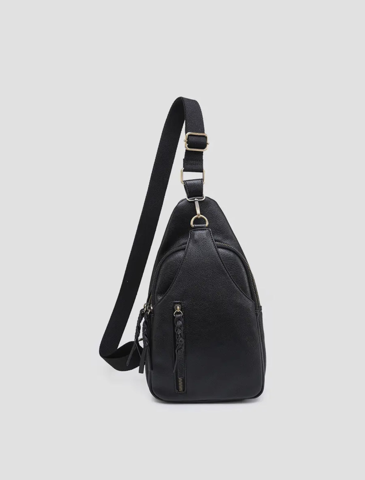 Nikki Vegan Leather Dual Compartment Sling Bag