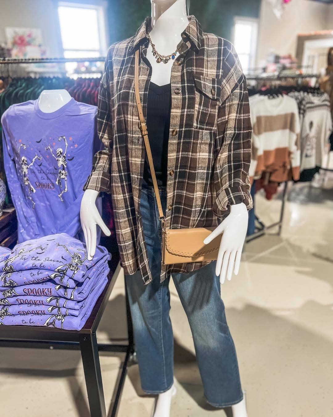 Brown Plaid Shacket