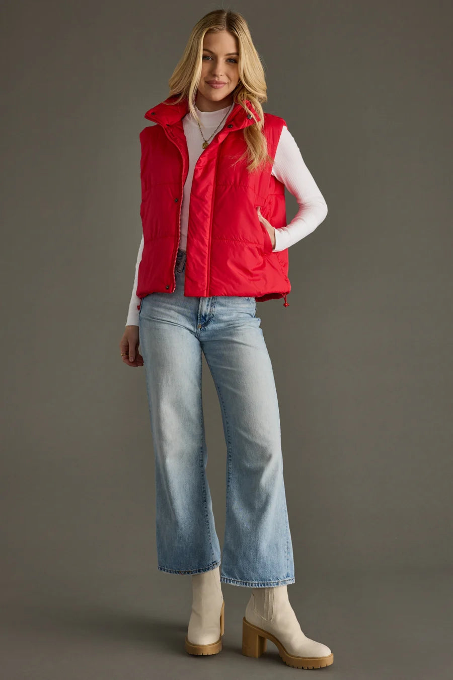 Red Puffer Vest
