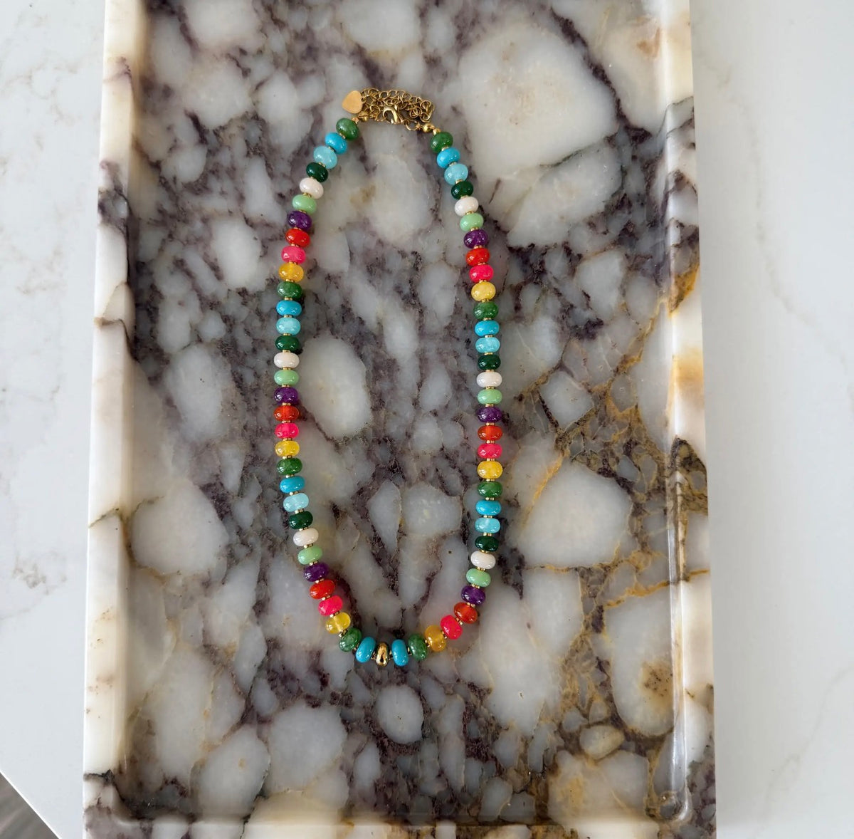 Chansuttpearls Hazel Rainbow Beaded Necklace