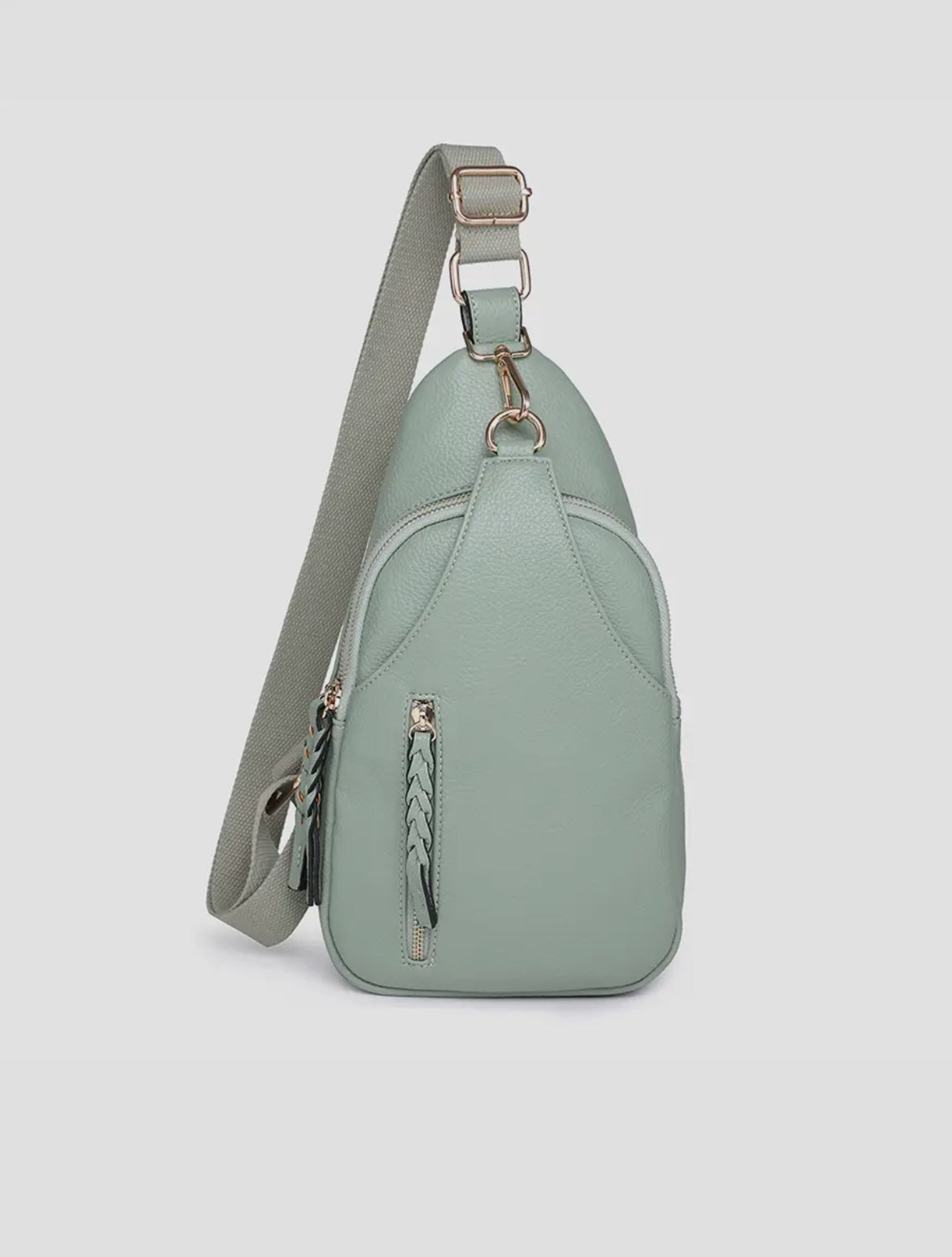 Nikki Vegan Leather Dual Compartment Sling Bag