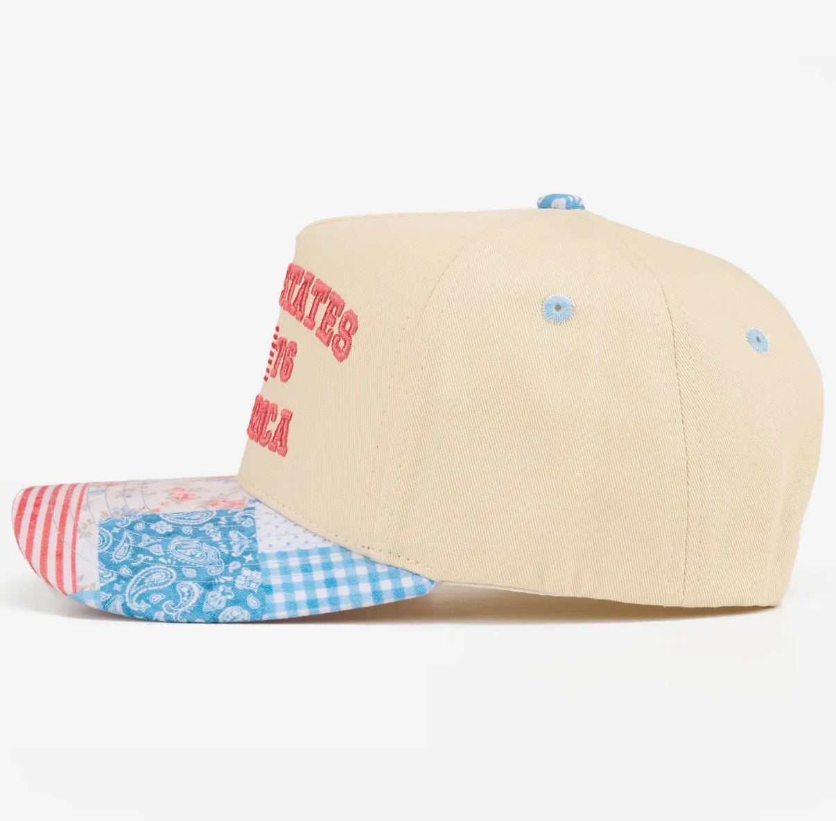 USA 1776 Paisley Embroidered Trucker Hat