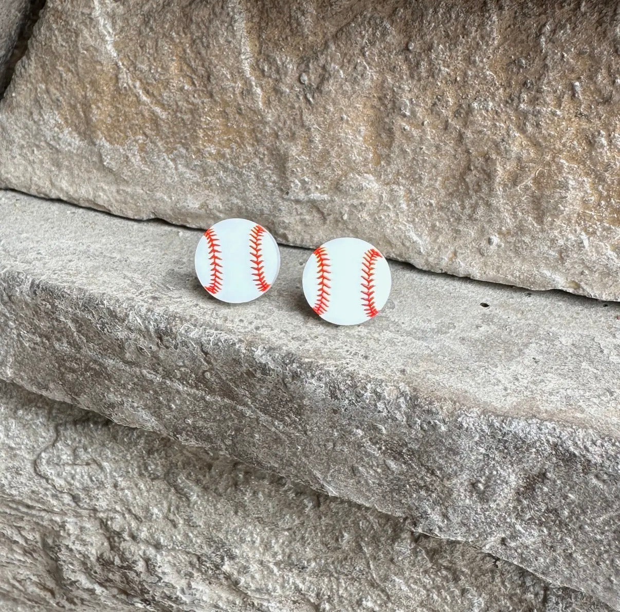 Baseball Stud Earrings