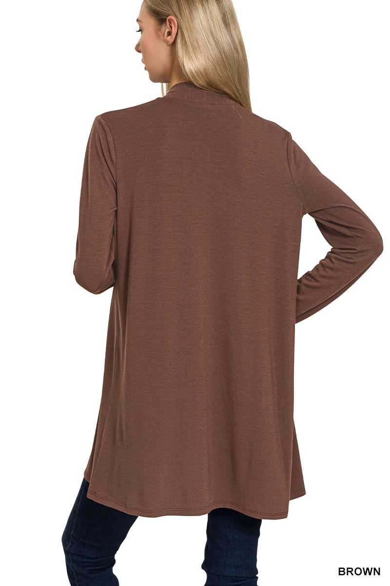 Brown Lightweight Slouchy Cardigan