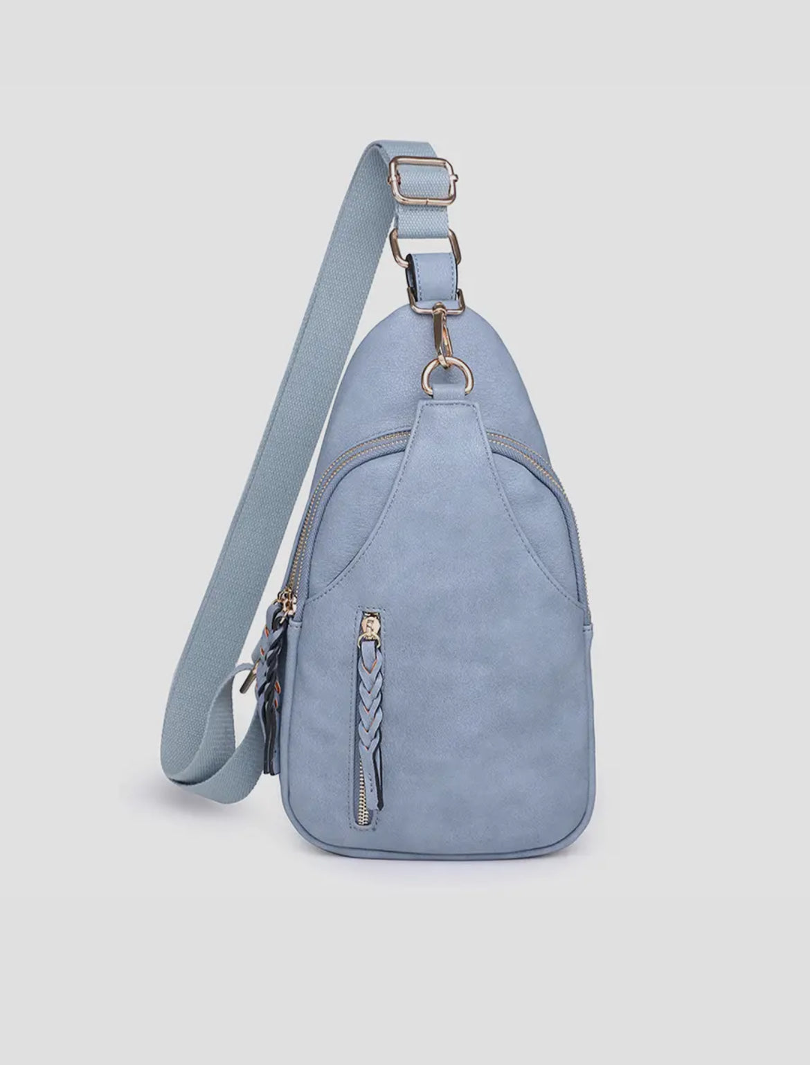 Nikki Vegan Leather Dual Compartment Sling Bag