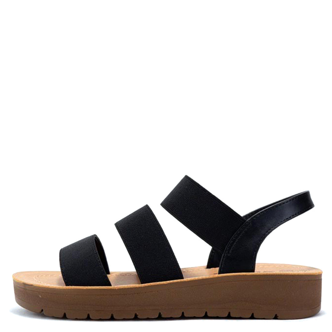 Black Betty Wide Strap Sandals