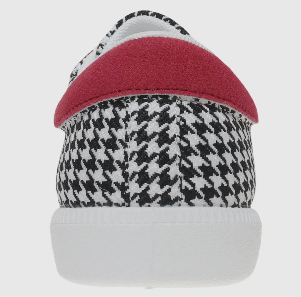 Pop of Red Houndstooth Sneakers