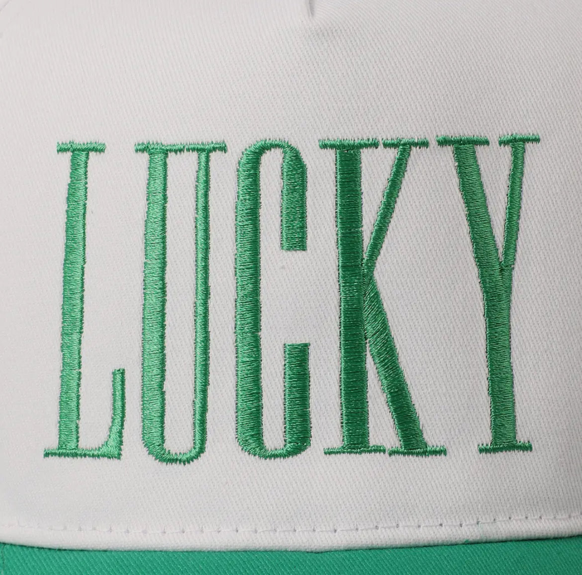 Lucky Embroidered Trucker Hat