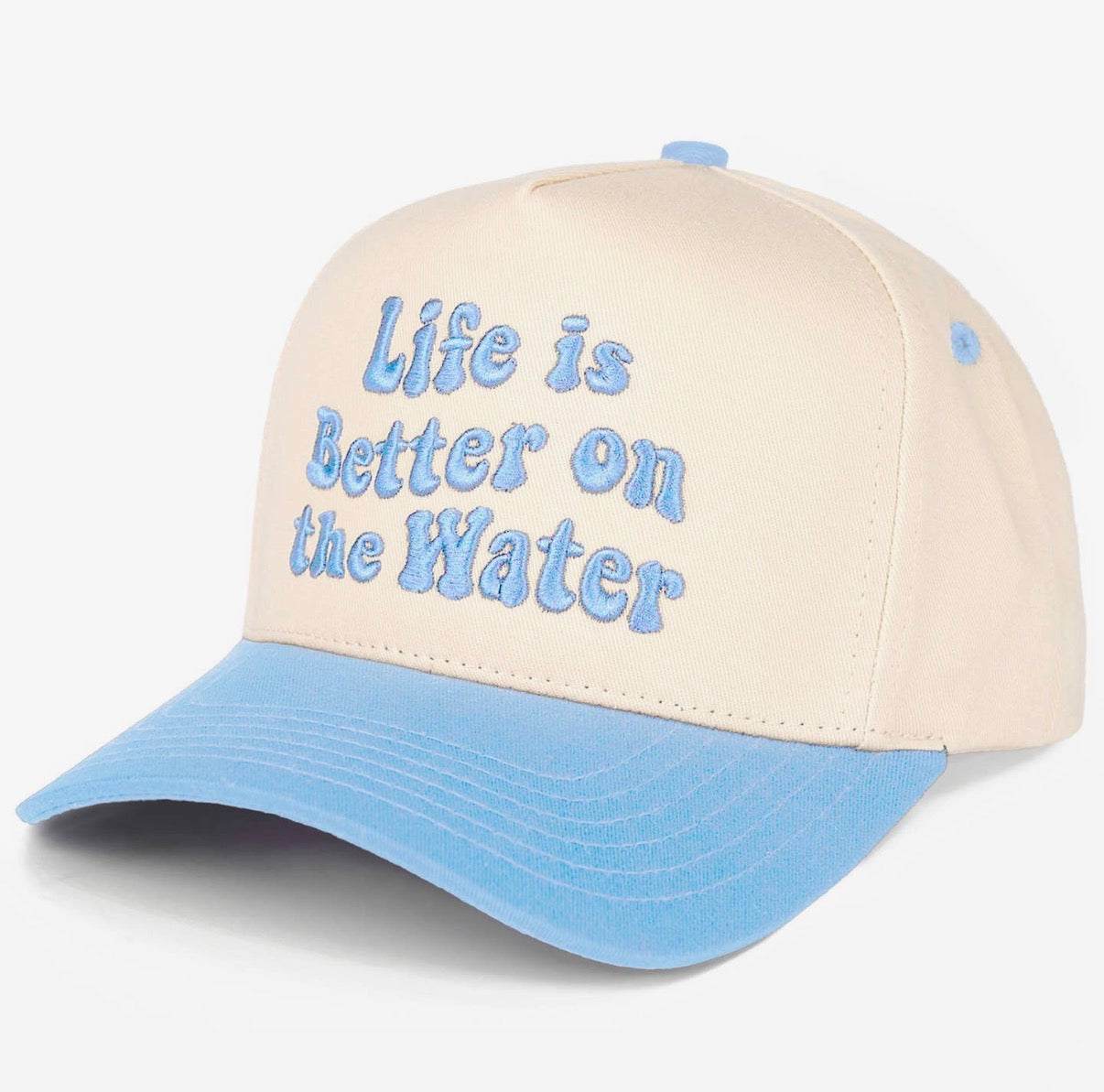 Better On Water Embroidered Trucker Hat