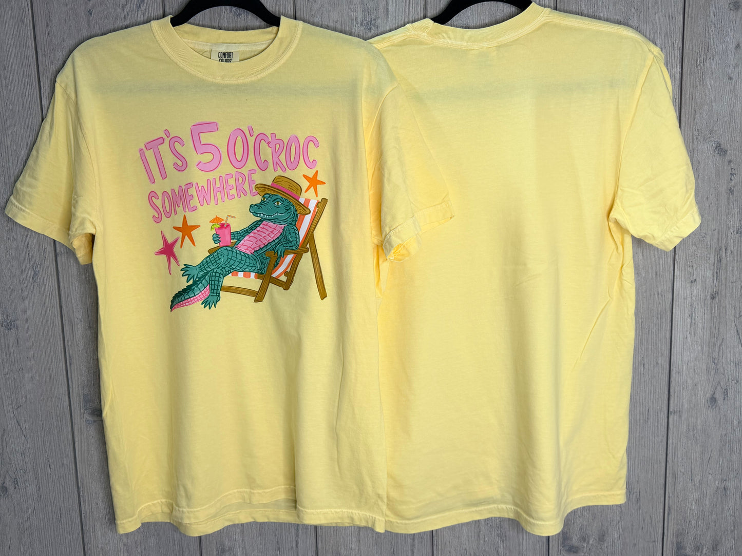 It’s 5 O’Croc Somewhere Comfort Colors Tee
