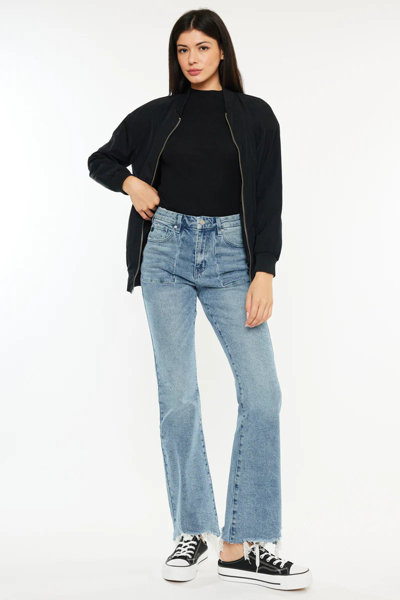 KanCan Hawthorne Petite High Rise Chopped Hem Jeans