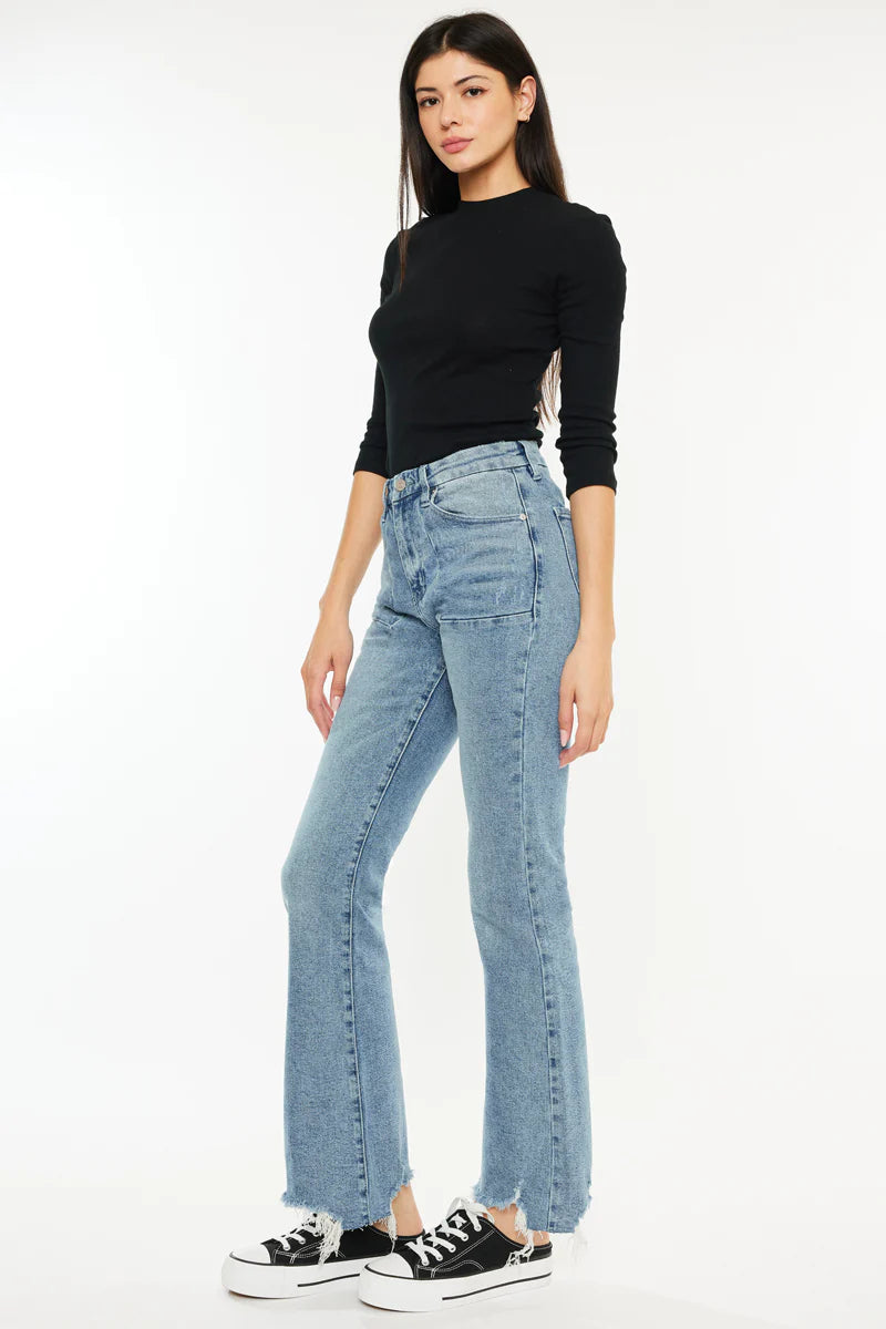 KanCan Hawthorne Petite High Rise Chopped Hem Jeans