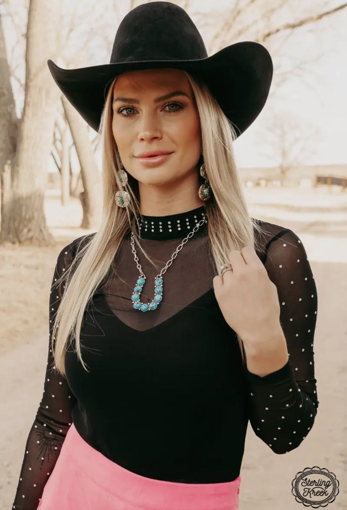 Turquoise Horseshoe Haven Necklace