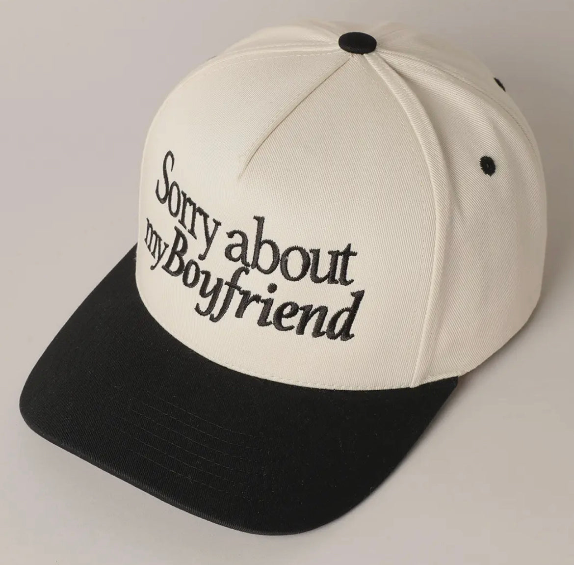 Sorry About My Boyfriend Trucker Hat