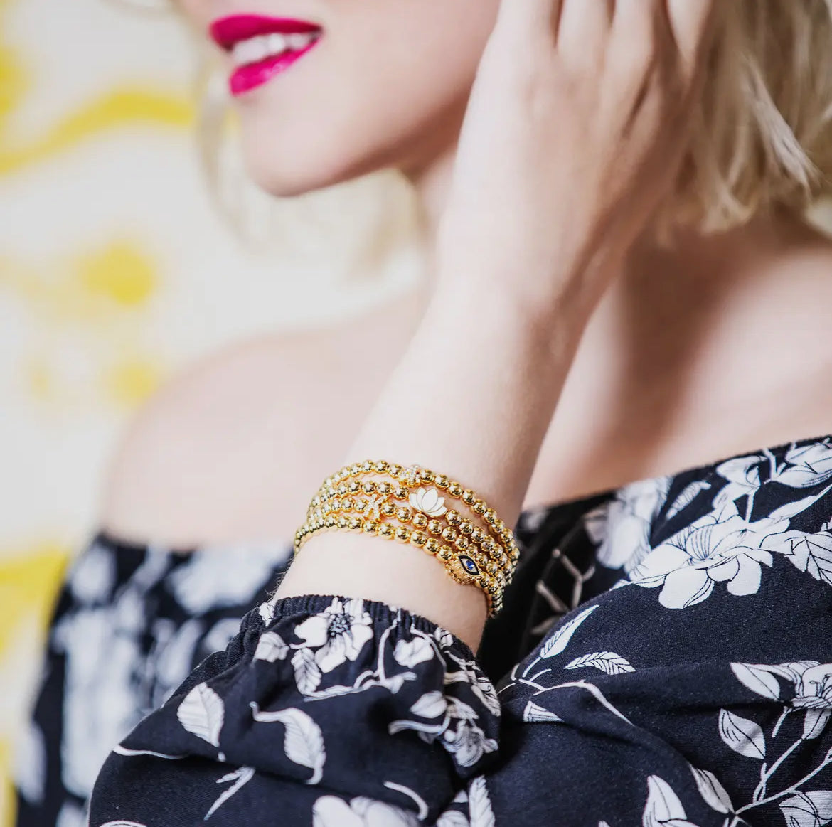 Soul Stacks Gold Icons Stretch Braclets