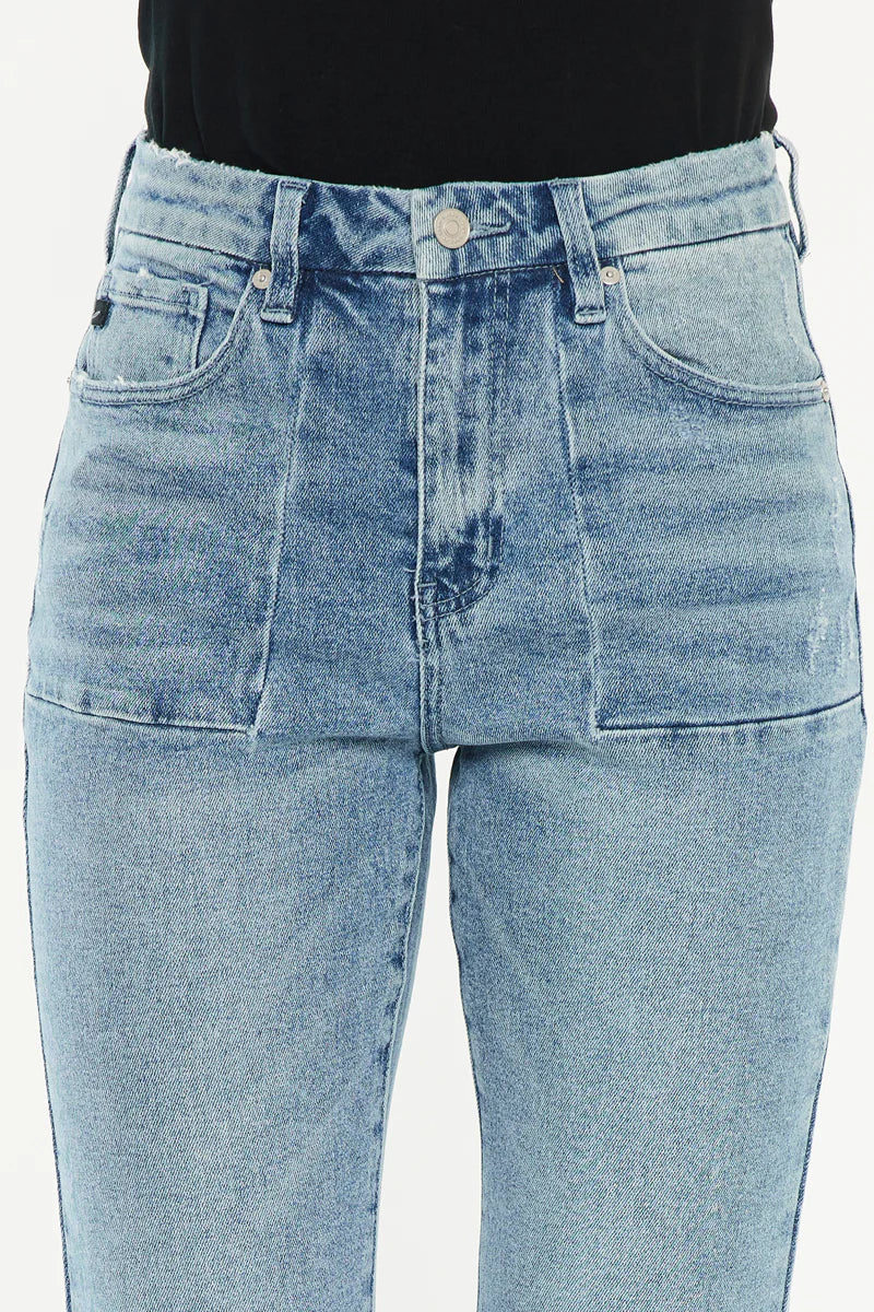 KanCan Hawthorne Petite High Rise Chopped Hem Jeans