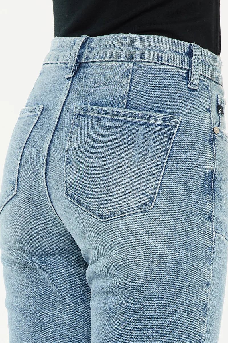 KanCan Hawthorne Petite High Rise Chopped Hem Jeans