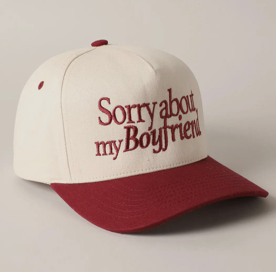 Sorry About My Boyfriend Trucker Hat