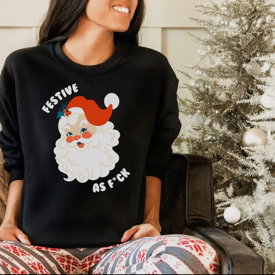 SMALL Festive AF Sweatshirt