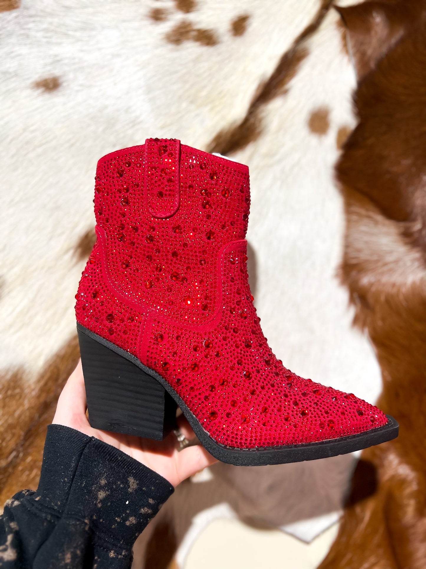 Very G Karen Red Sparkle Boots