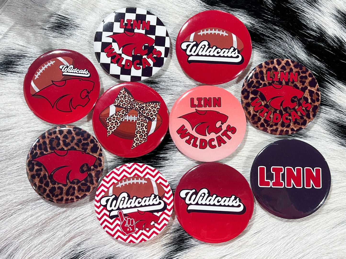 Linn Wildcats Button Pins