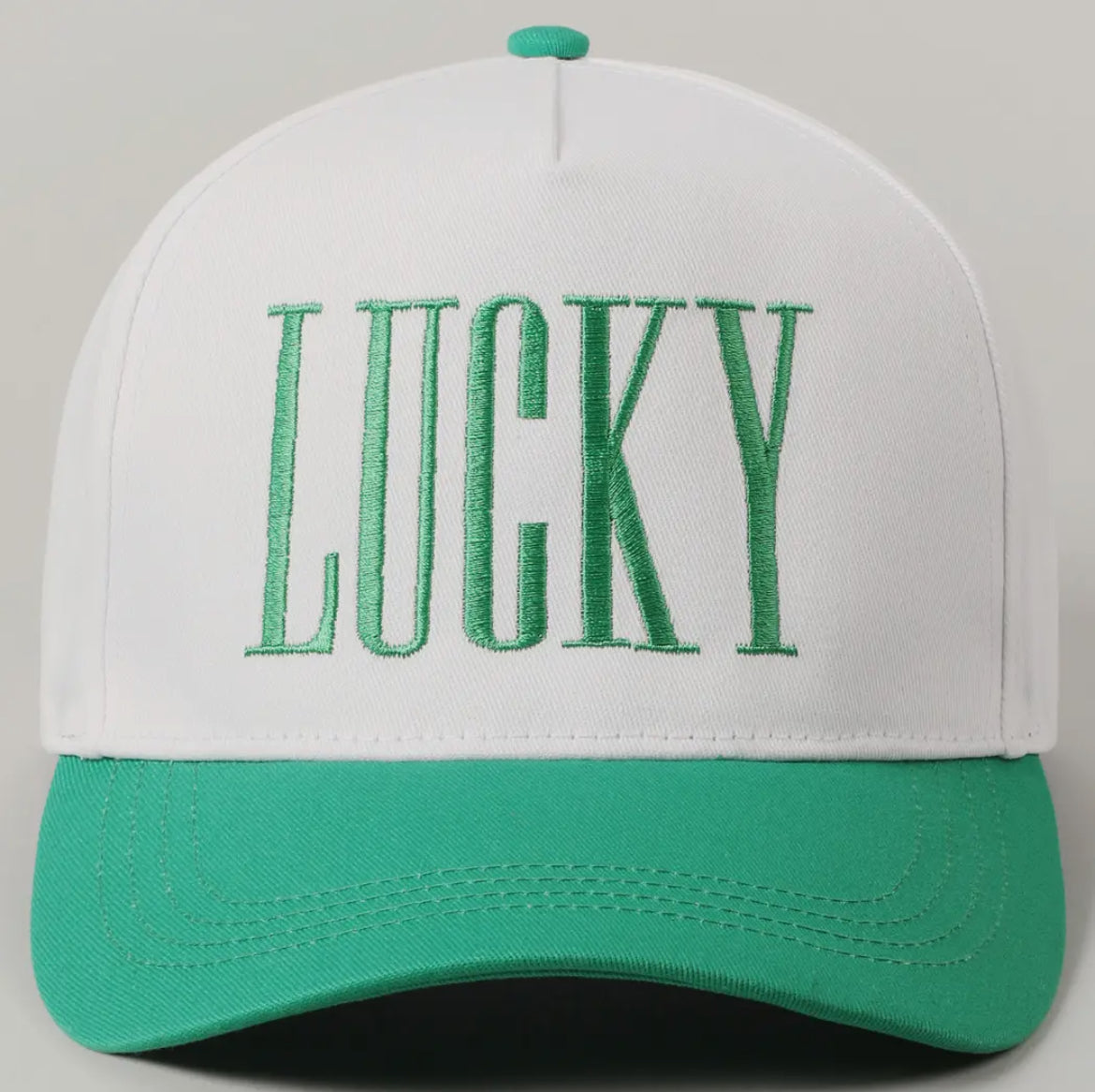 Lucky Embroidered Trucker Hat