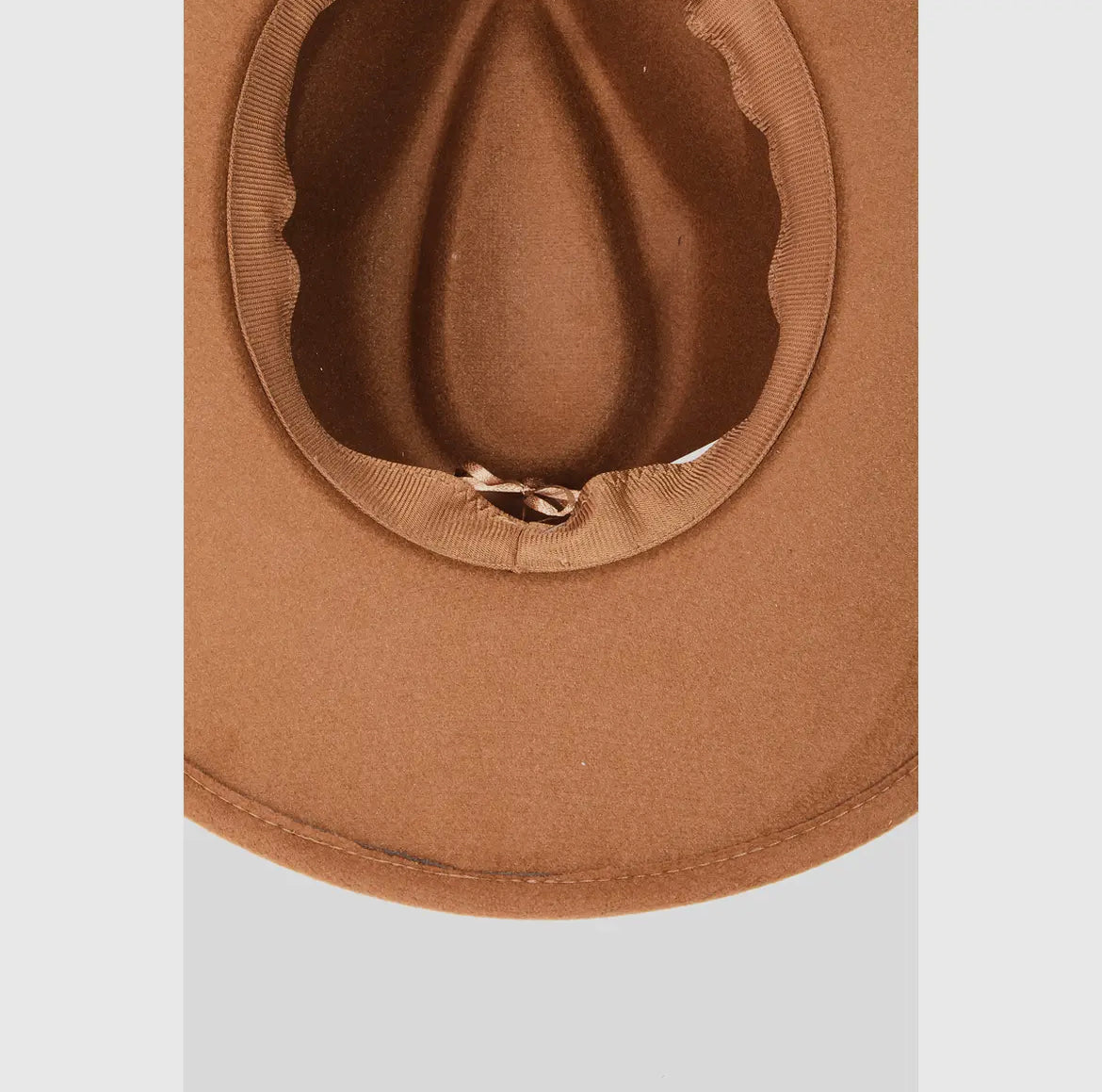 Tan Concho Leather Band Felt Hat