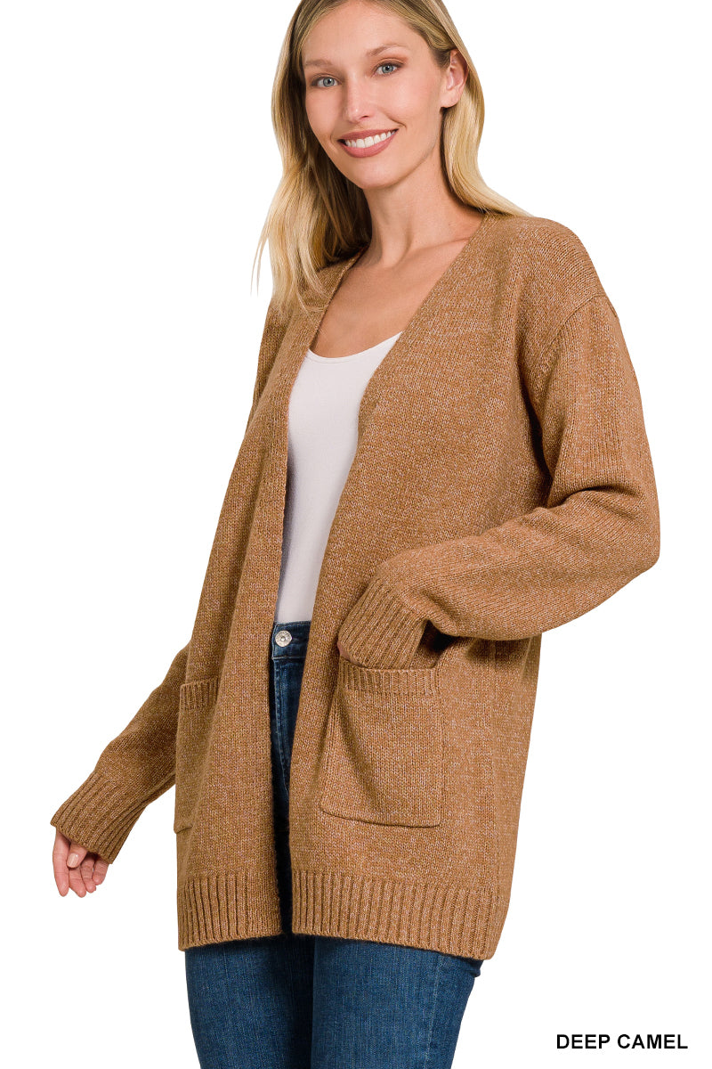 Deep Camel Sweater Cardigan