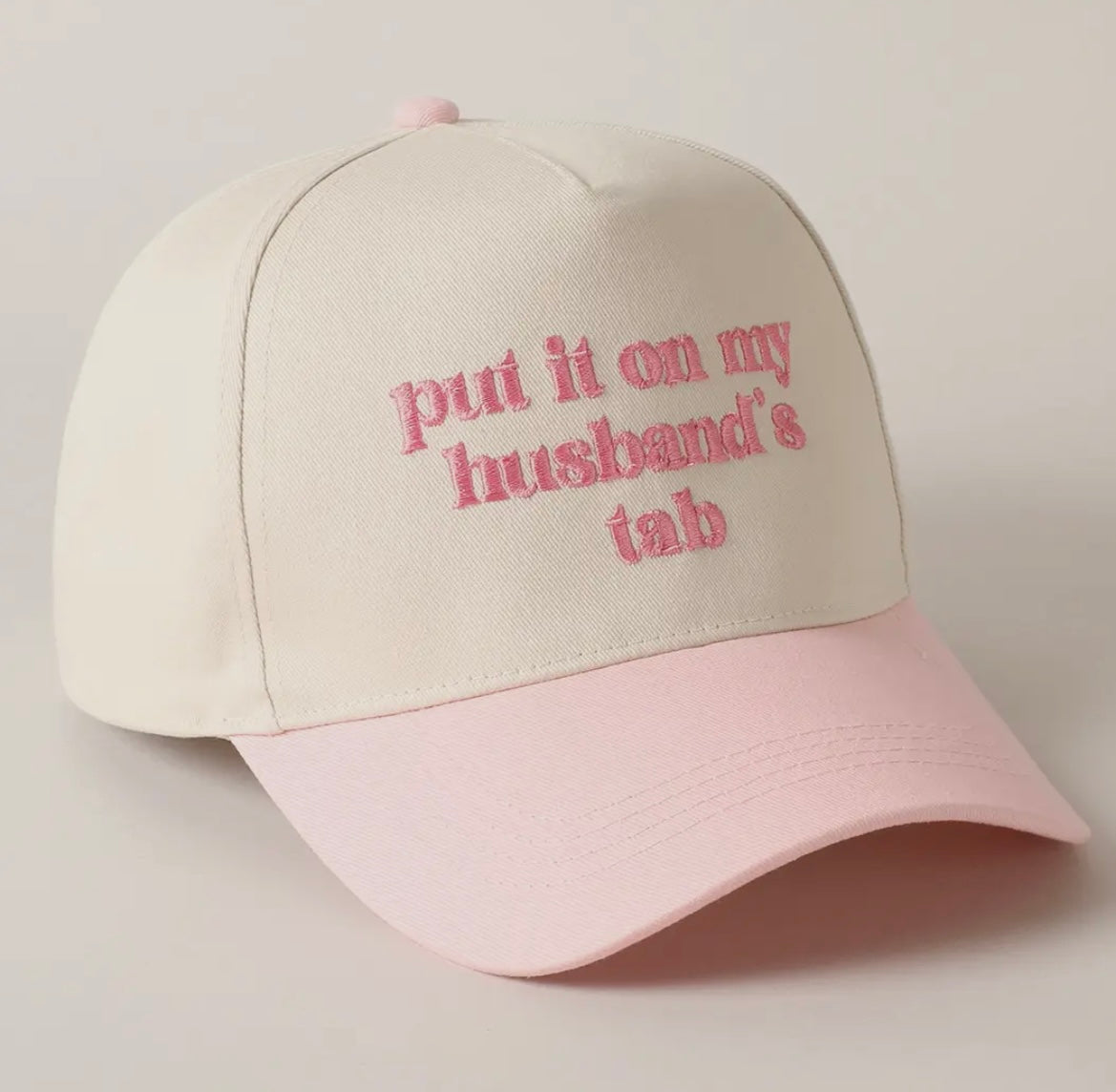 Put It On My Husband’s Tab Trucker Hat