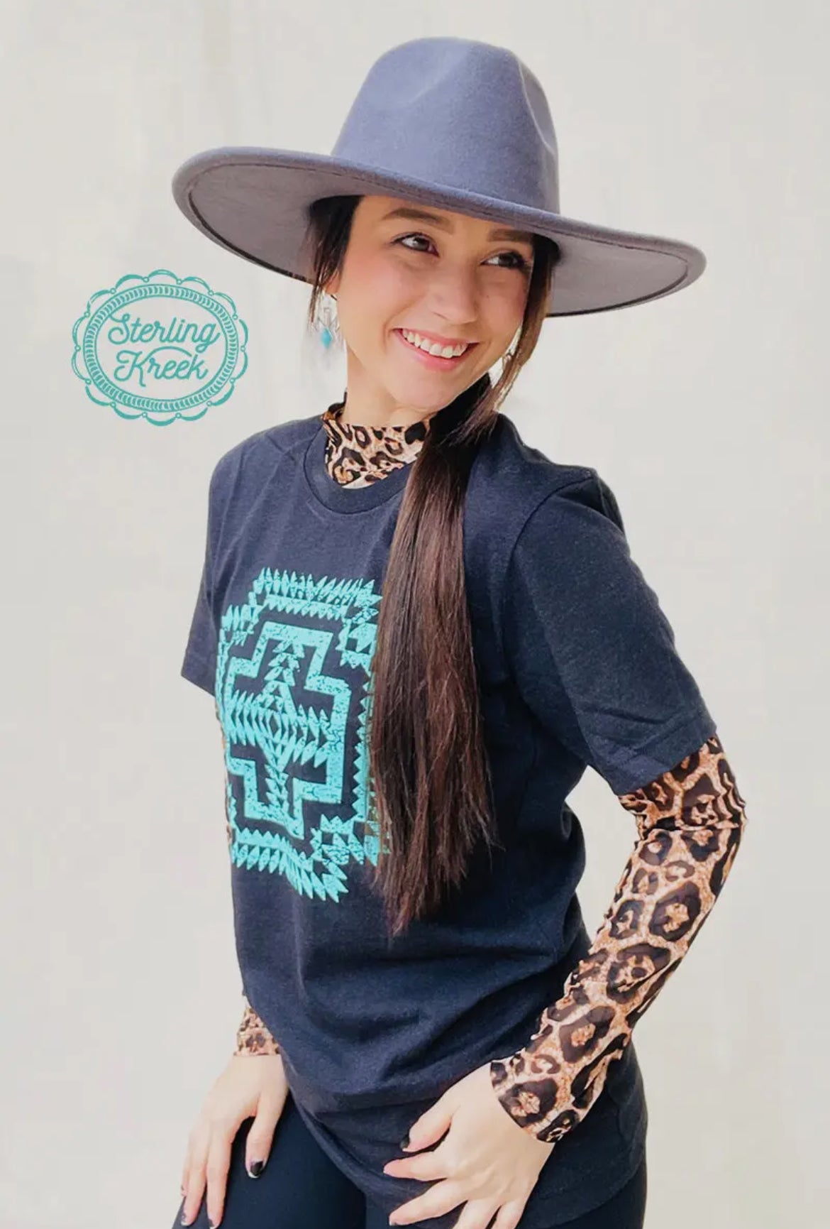 Hear Me Roar Mesh Long Sleeve Top