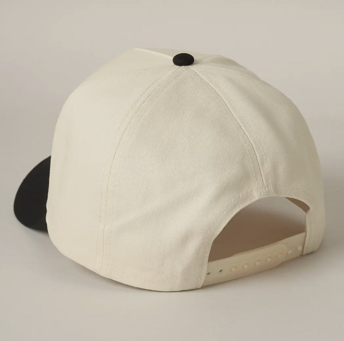 Black Put It On My Mom’s Tab Trucker Hat