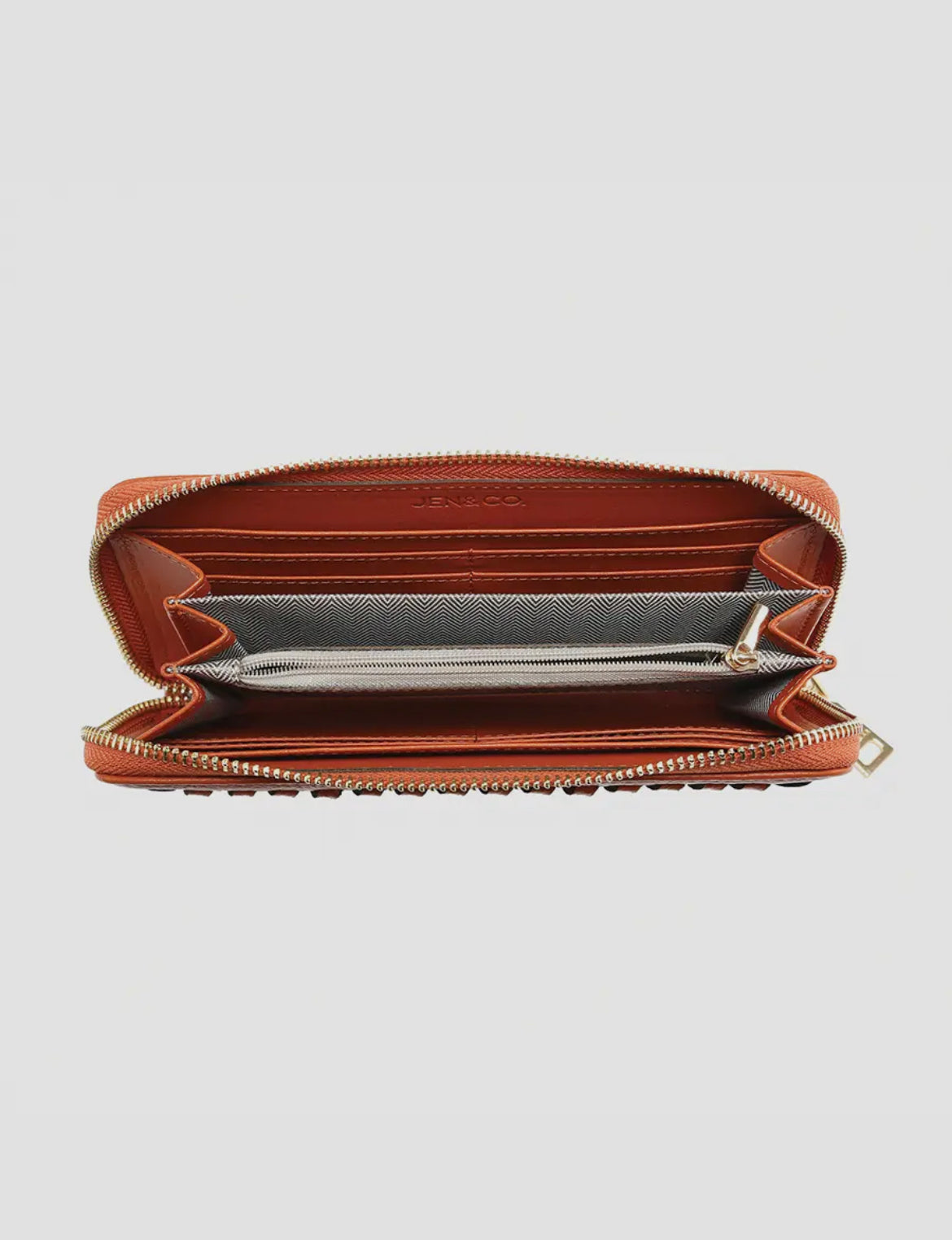 Nora Vegan Whipstitch Zip Wallet