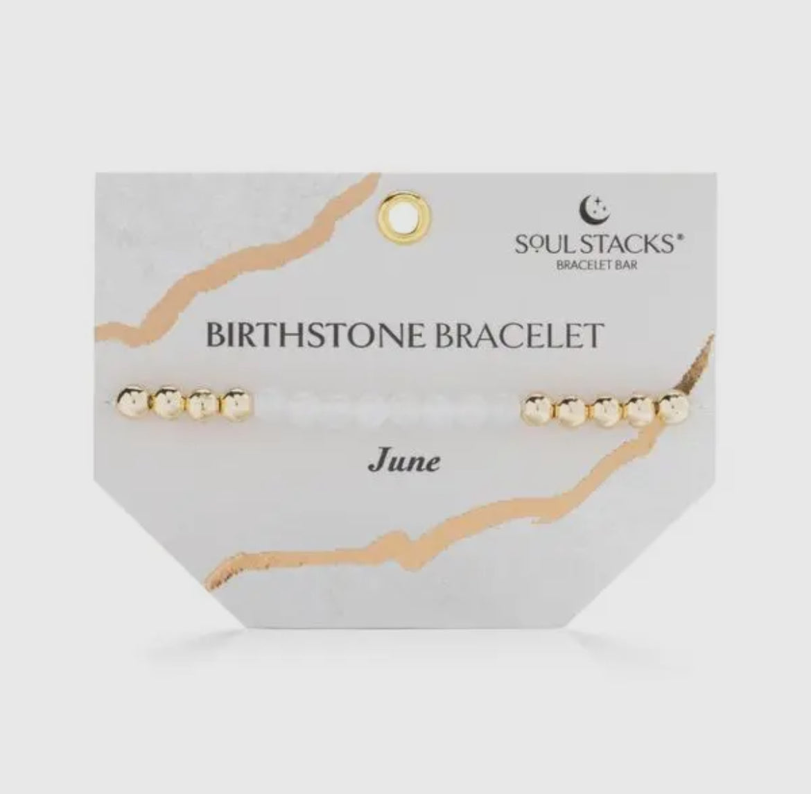 Soul Stacks Gold Birthstone Stretch Bracelets
