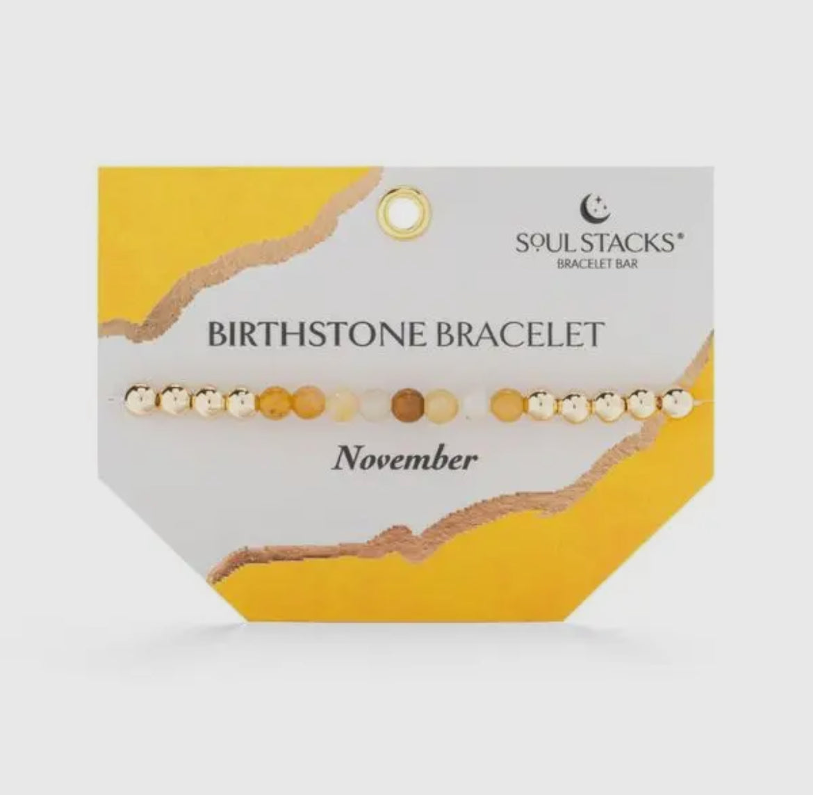 Soul Stacks Gold Birthstone Stretch Bracelets