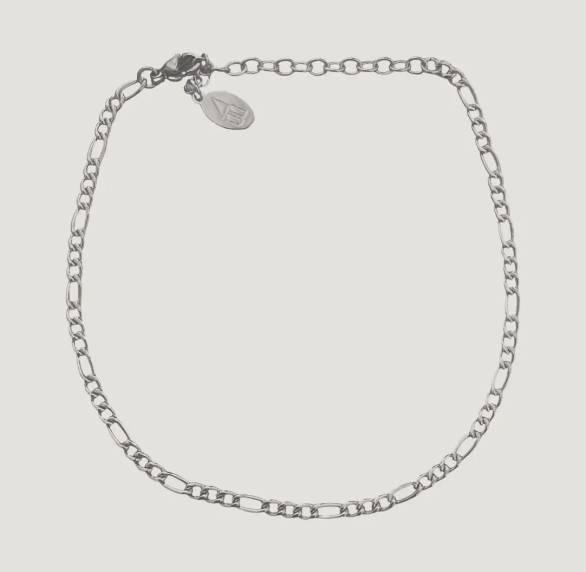 Silver Tasha Waterproof Anklet