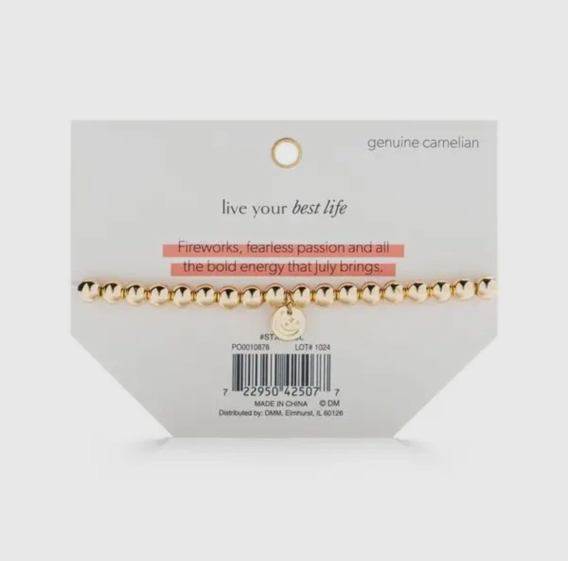 Soul Stacks Gold Birthstone Stretch Bracelets
