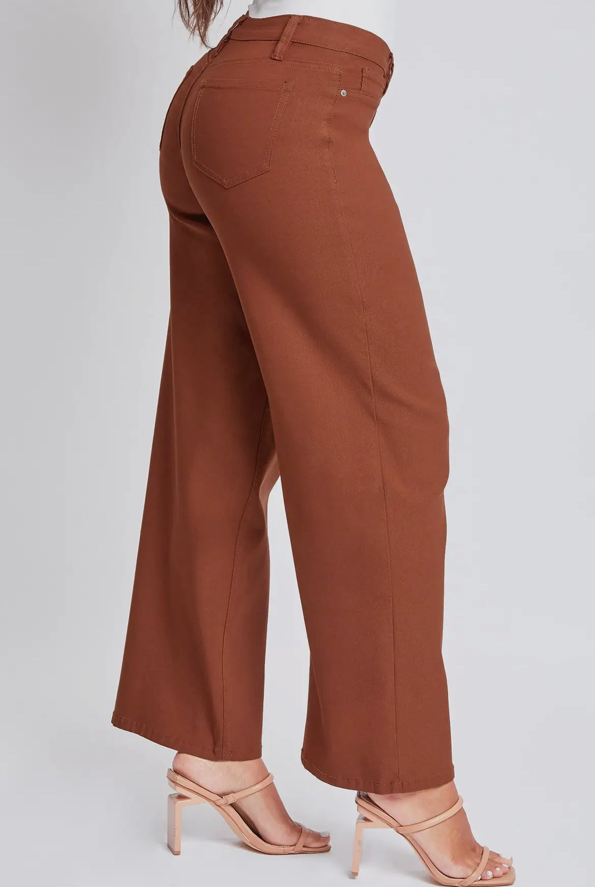 YMI Copper Hyperstretch High Rise Wide Leg Jeans