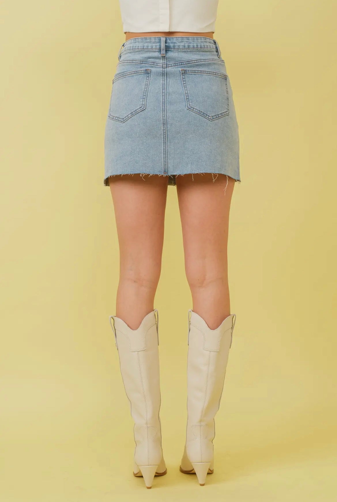 Megan Sparkle Denim Skirt