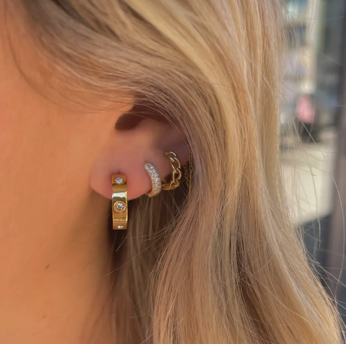 Gold Corinne Hoops