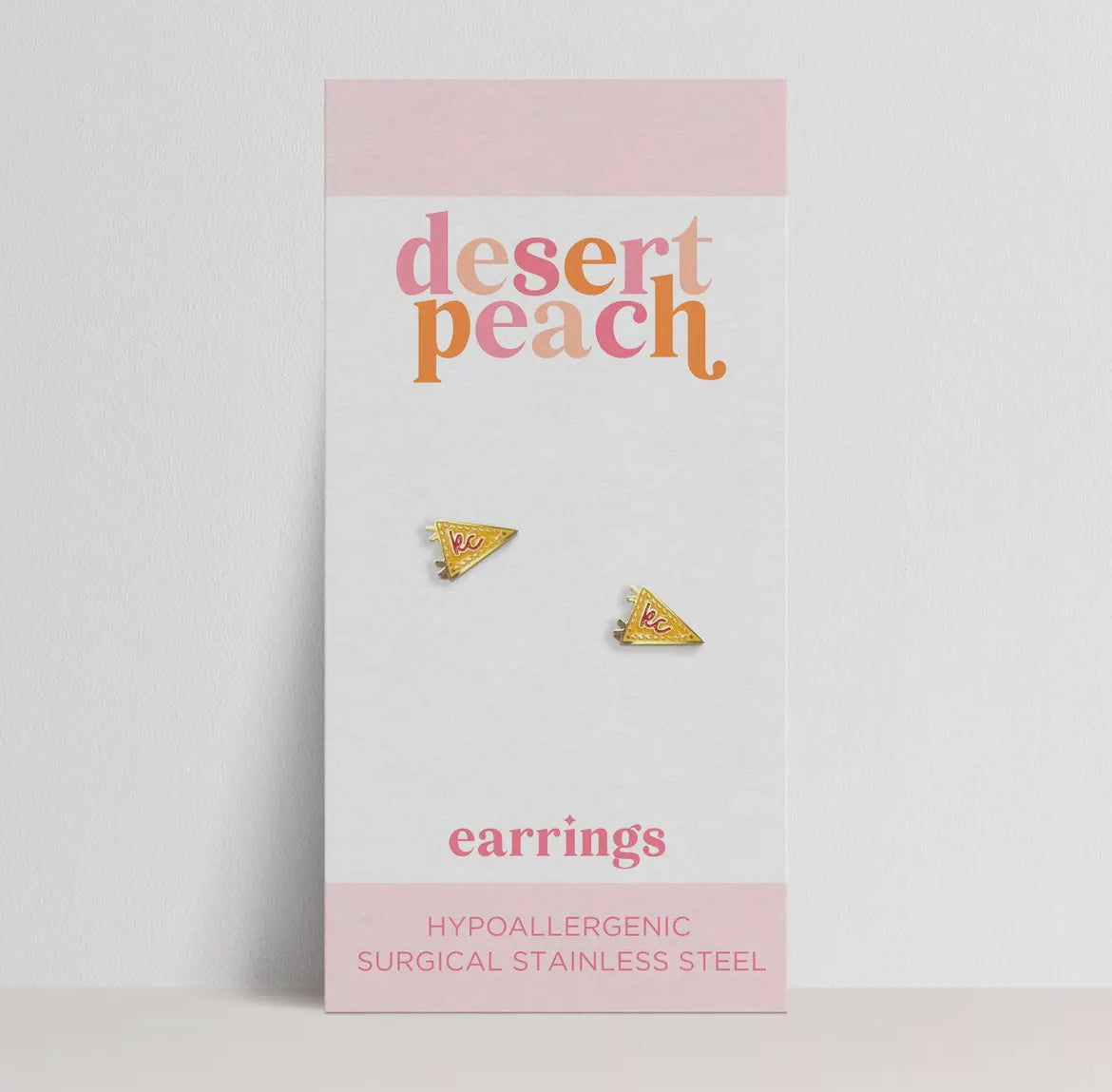 KC Pennant Stud Earrings