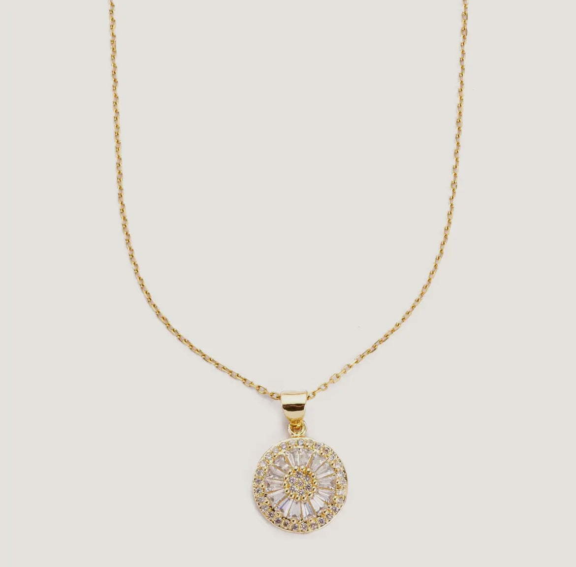 Gold Antique Crystal Necklace