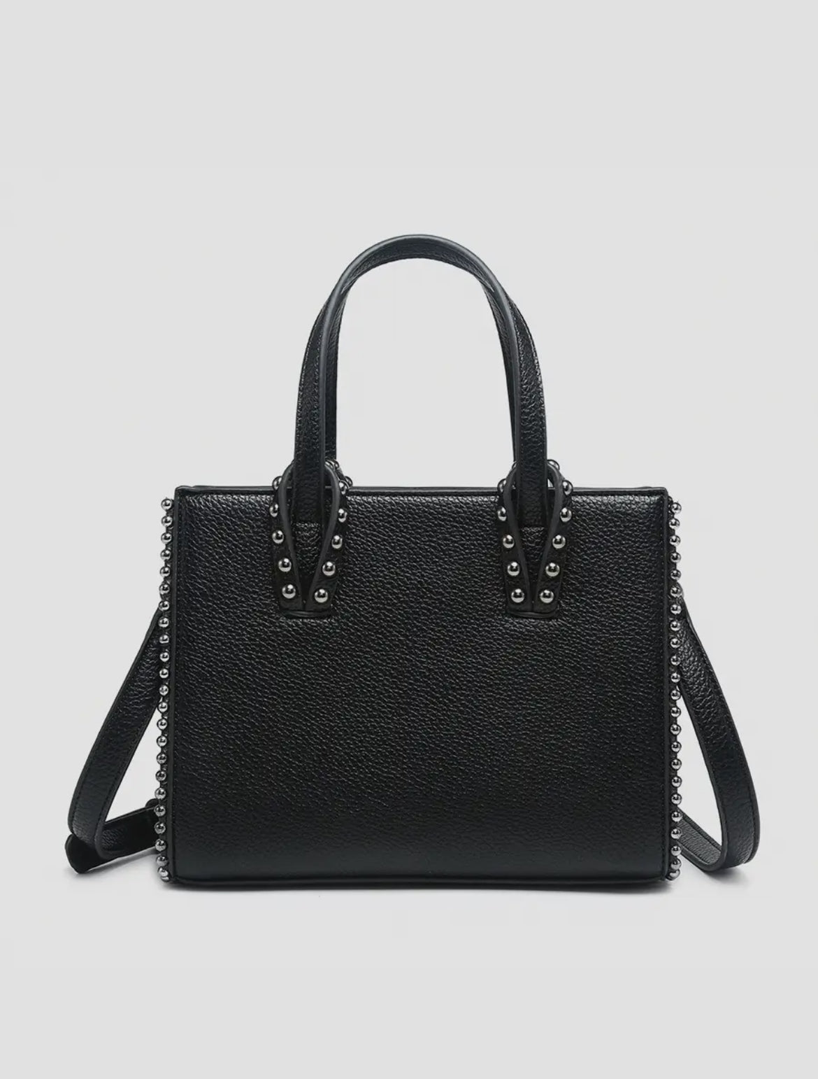 Brenda Vegan Studded Trim Small Tote