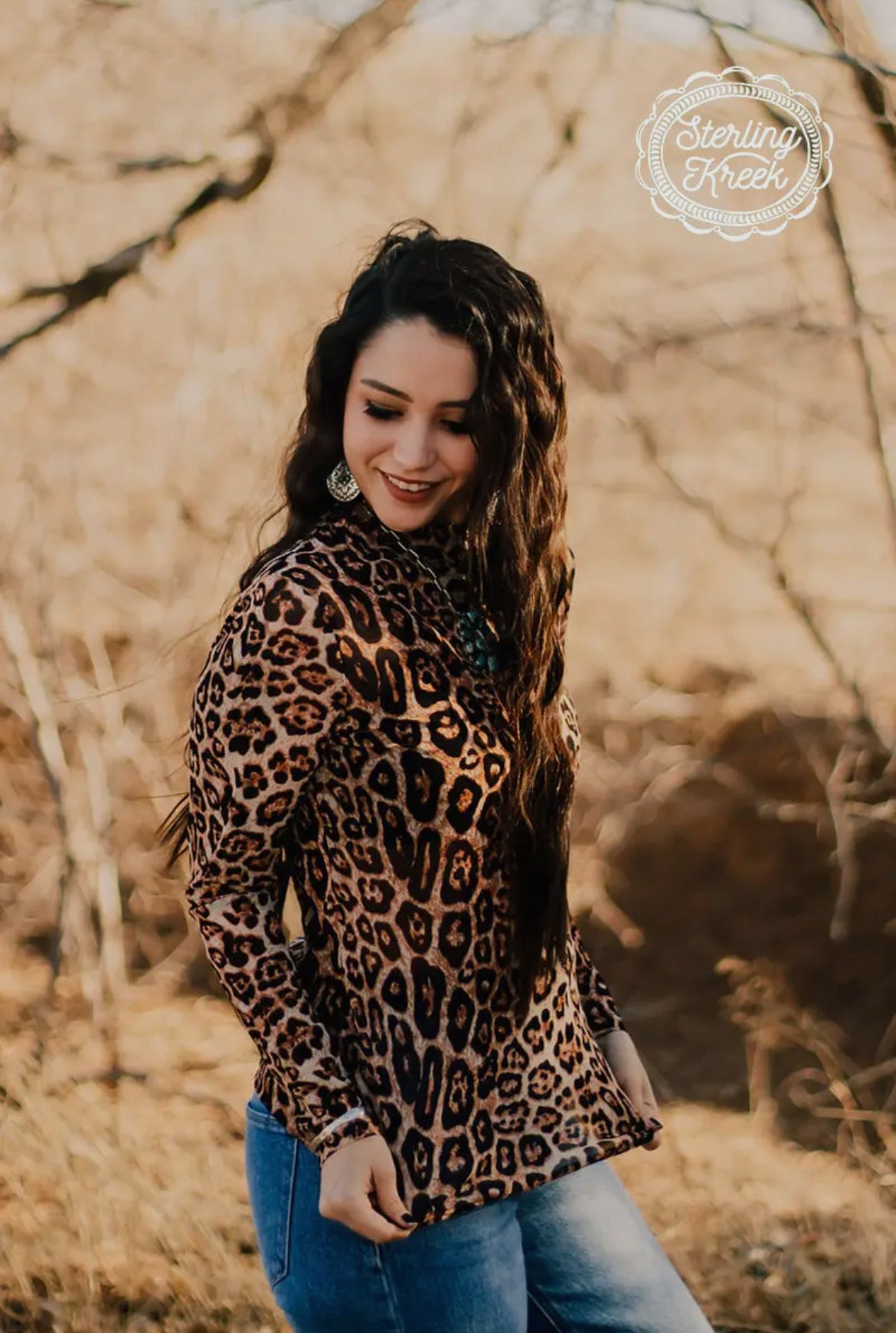 Hear Me Roar Mesh Long Sleeve Top