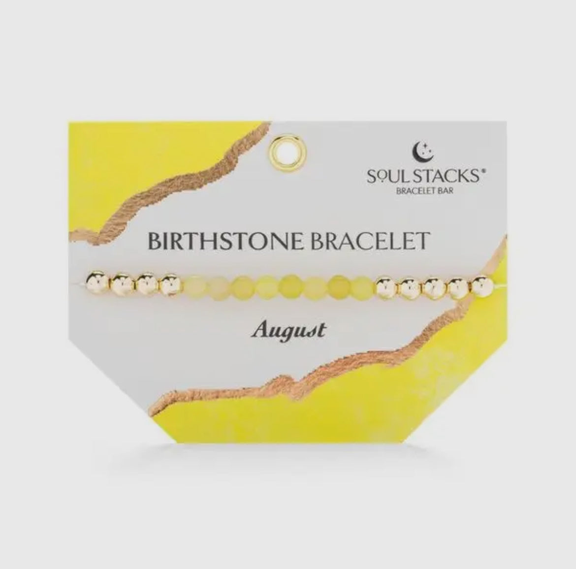 Soul Stacks Gold Birthstone Stretch Bracelets