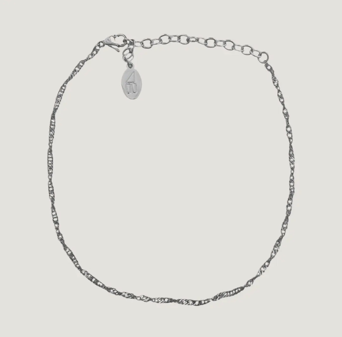 Silver Fallon Waterproof Anklet