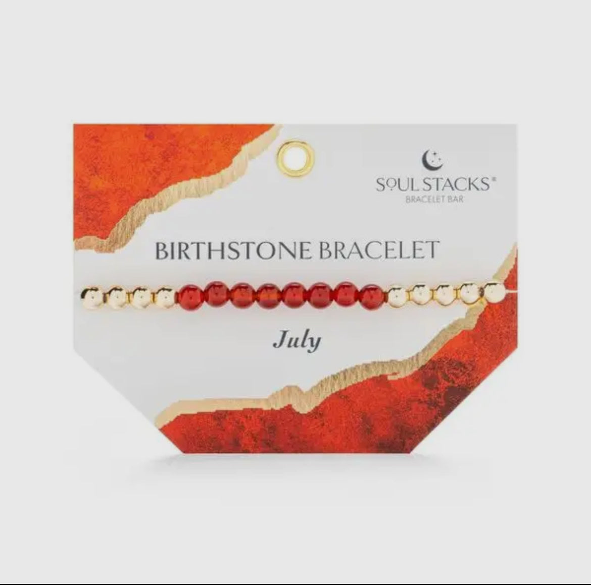 Soul Stacks Gold Birthstone Stretch Bracelets