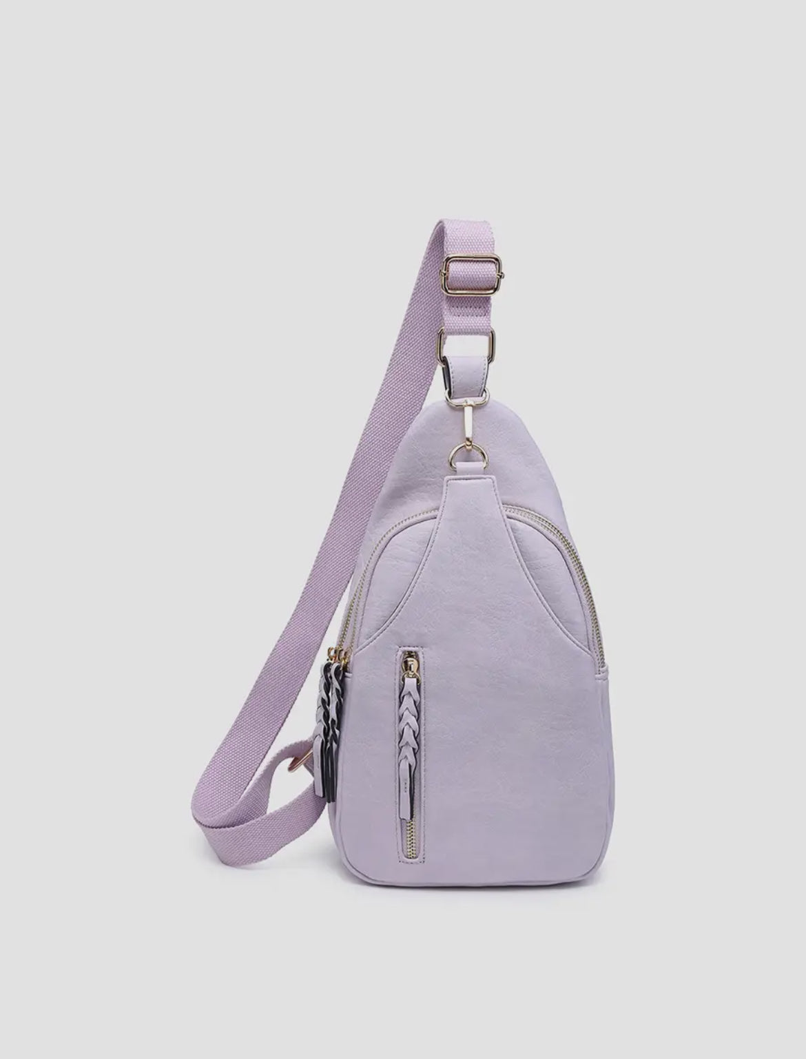 Nikki Vegan Leather Dual Compartment Sling Bag