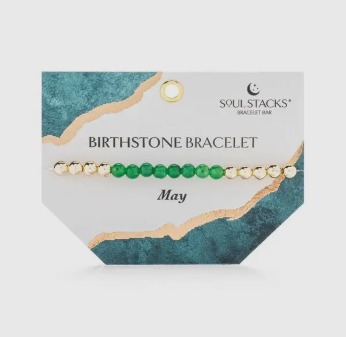 Soul Stacks Gold Birthstone Stretch Bracelets