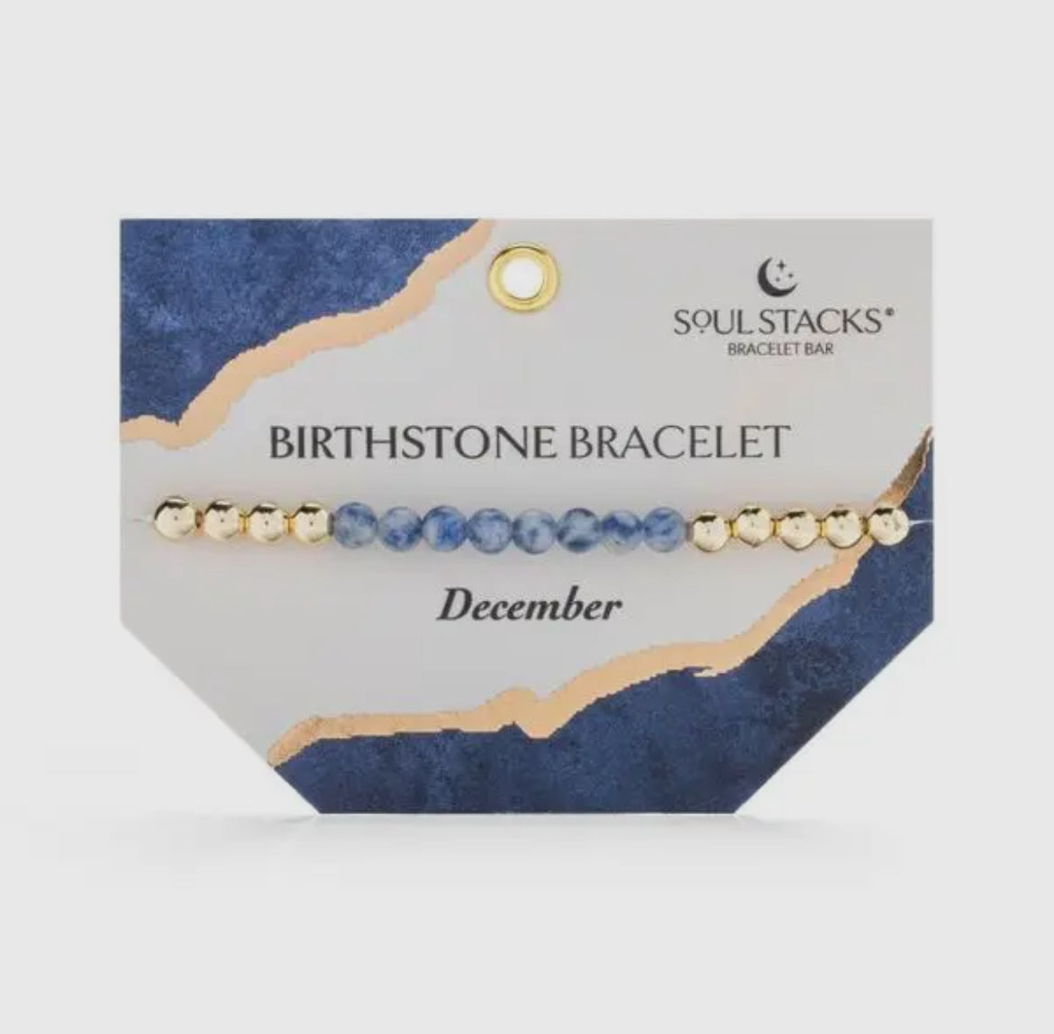 Soul Stacks Gold Birthstone Stretch Bracelets