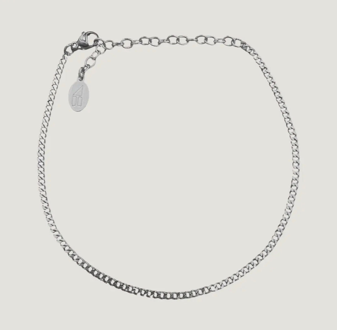 Silver Reagan Waterproof Anklet